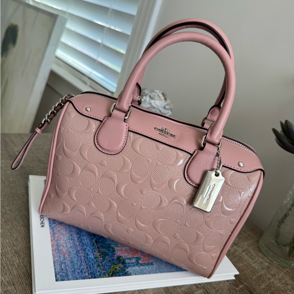 NWT Coach handbags  F11920 Signature Debossed Patent Leather Mini Bennett